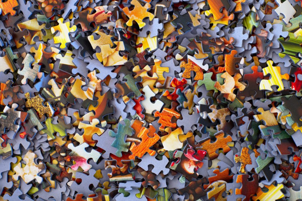puzzelstukjes illustratie