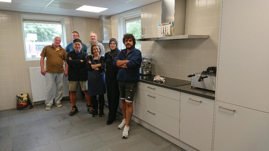 een deel van het team van het huis van de wijk